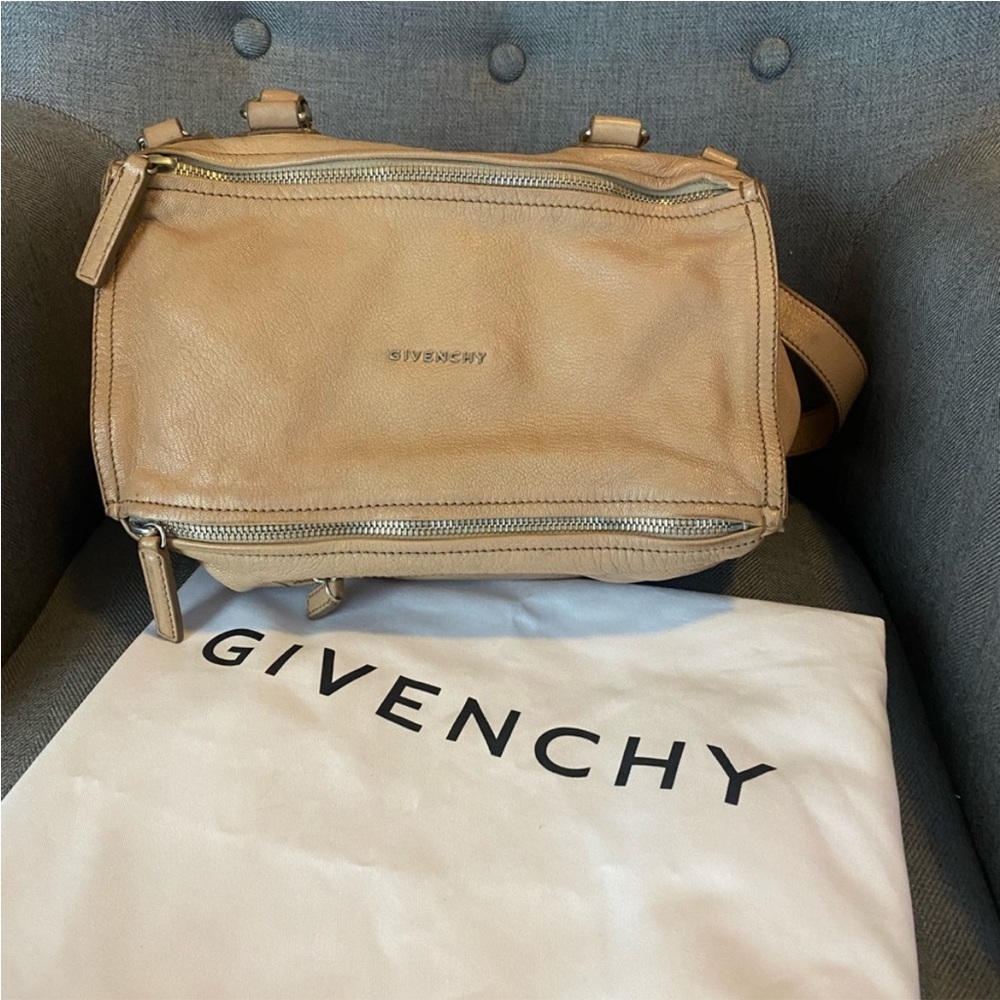 Givenchy Beige Leather Pandora Bag